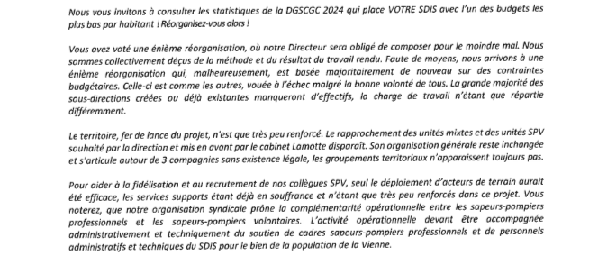 Intervention d'un syndicaliste des SPP - 2