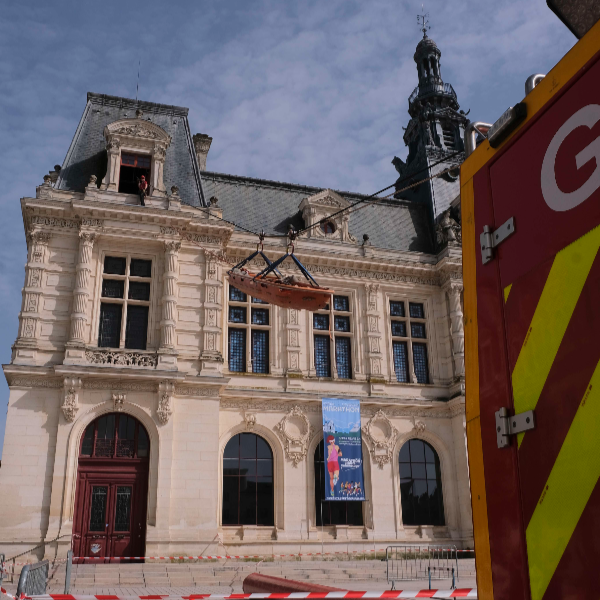 Démonstration du GRIMP des sapeurs-pompiers 