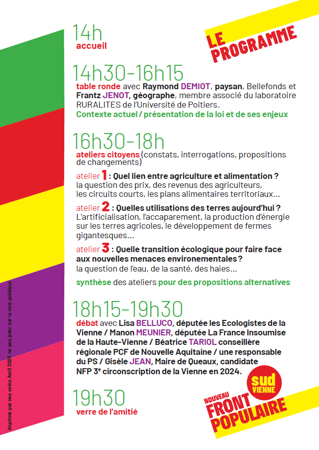 Affiche de la marche des fiertés Poitiers