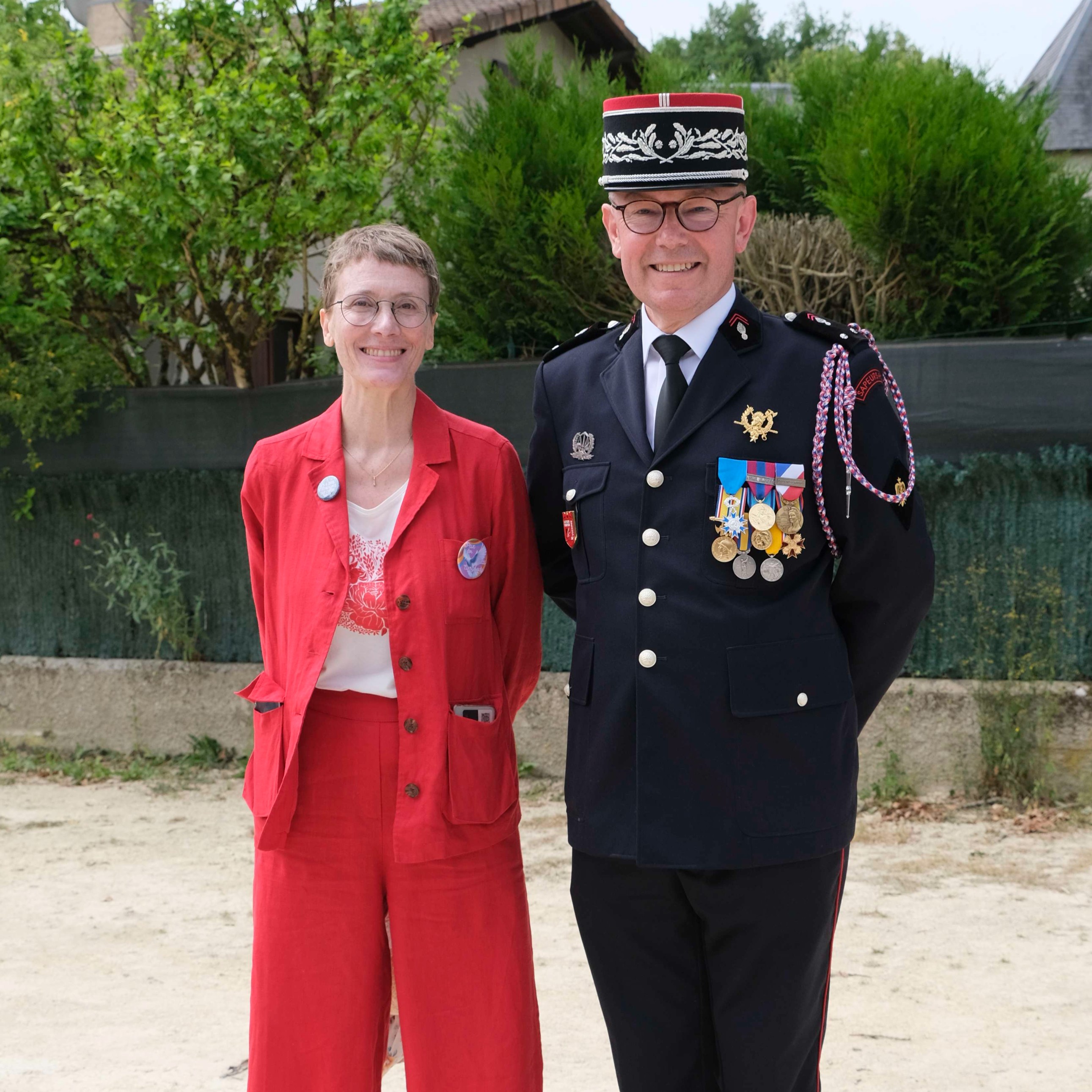 Journée nationale des sapeurs-pompiers avec le Contrôleur général Marc Horeau