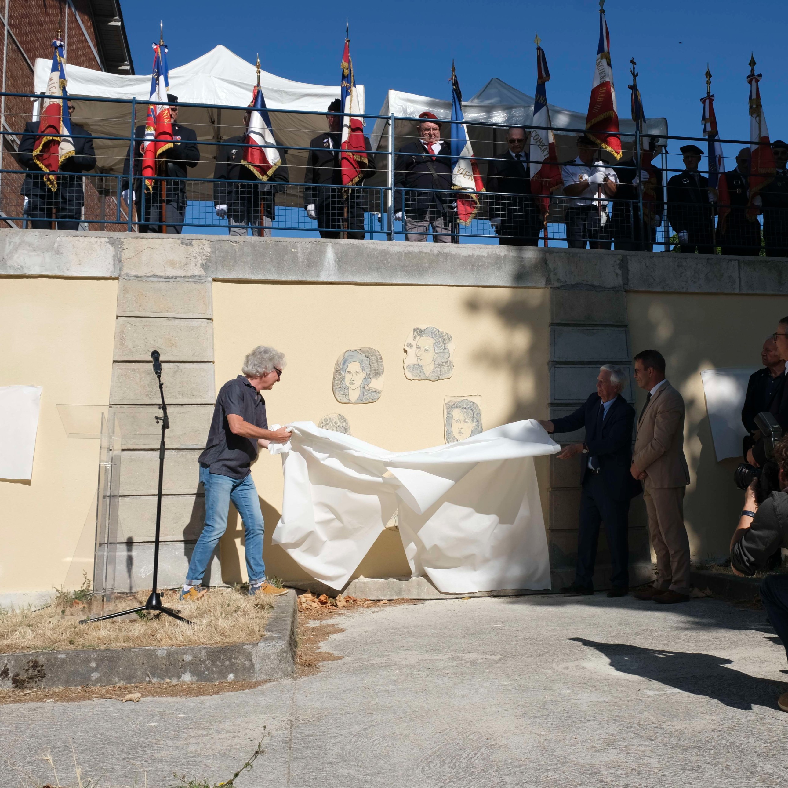 Inauguration du square des héroïnes de la résistance à Châtellerault