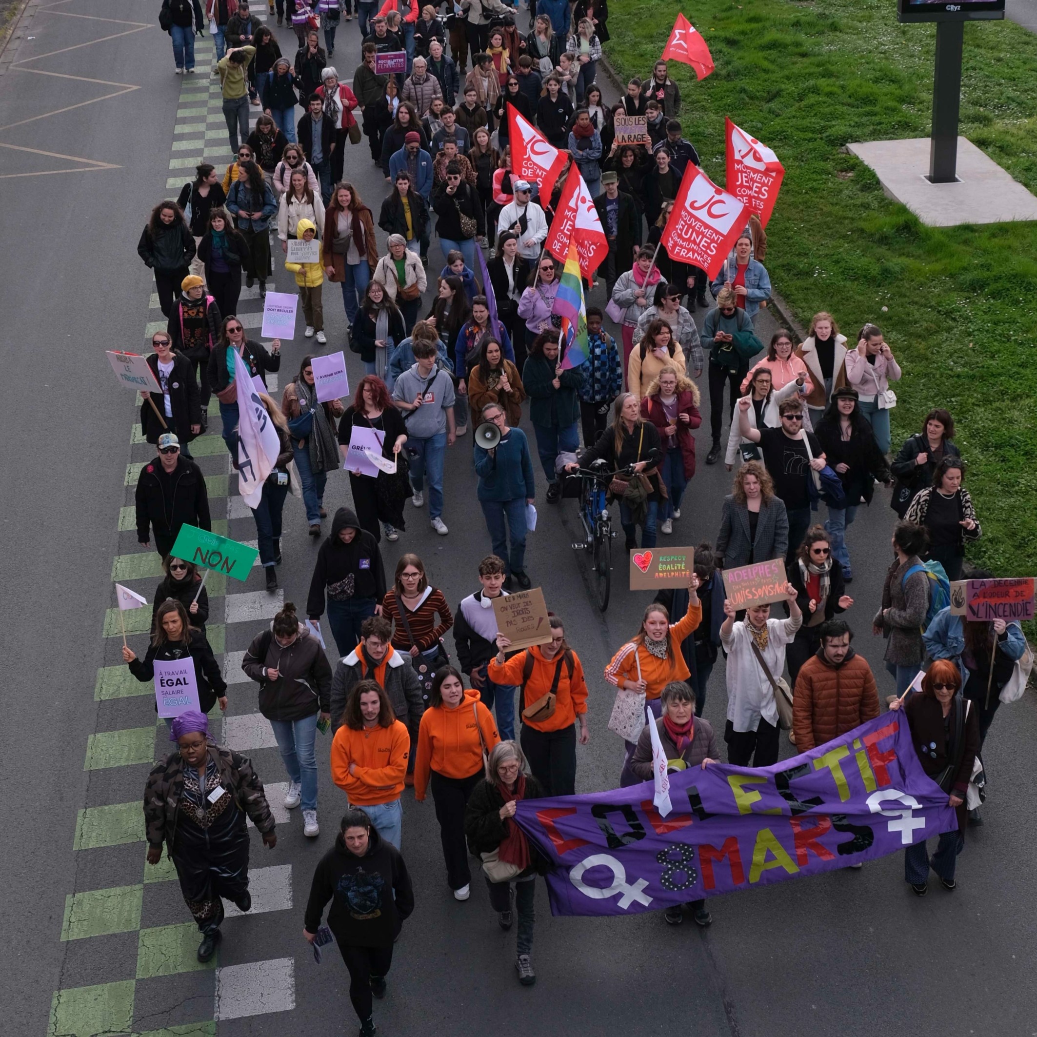 Manifestation féministe le 8 mars 2025