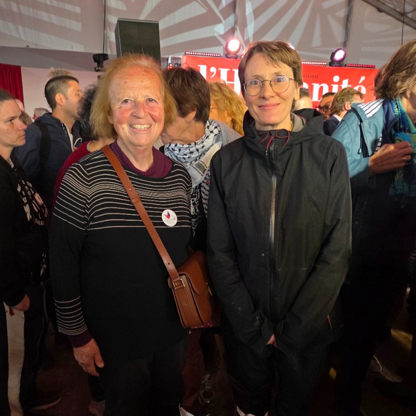Avec Henriette Steinberg, secrétaire générale du Secours populaire français