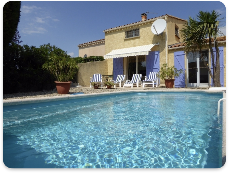Pool and Villa at Villa Belles de Mai