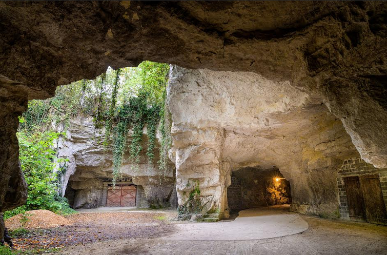 Limestone caves at Domaine Amirault
