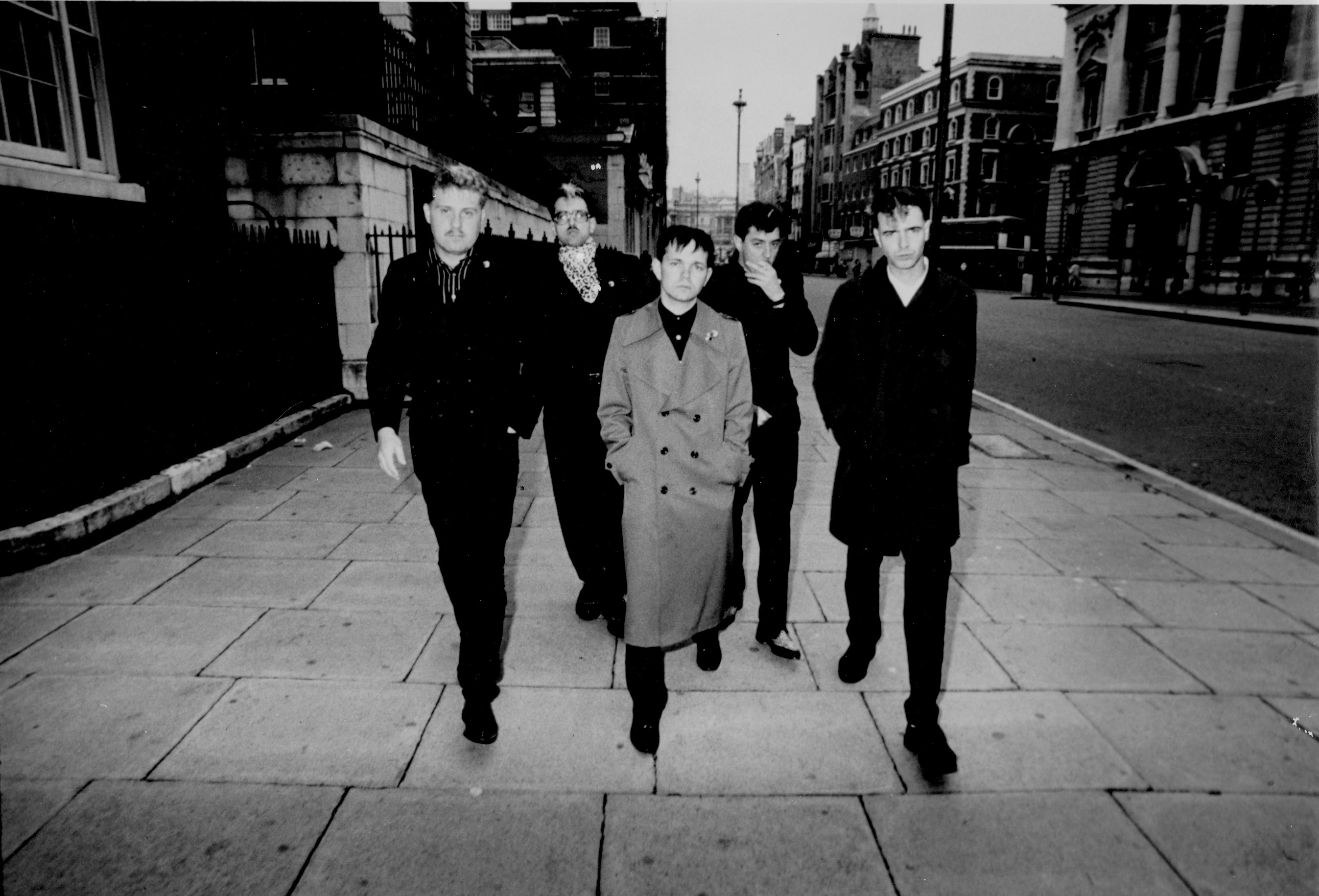 Intimspray 1982 in London (Hubert Nedwed, Corny Kornfeil, Mike Moll, Heinz D. Heisl, Bill Pugh