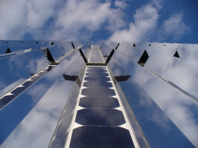 Solarmodul mit Spiegelsystem