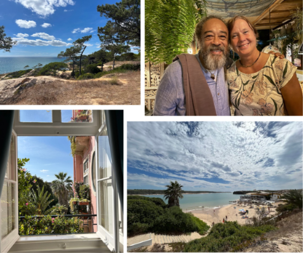 la mer, avec mon guide spirituel, Lisbonne et des palmes