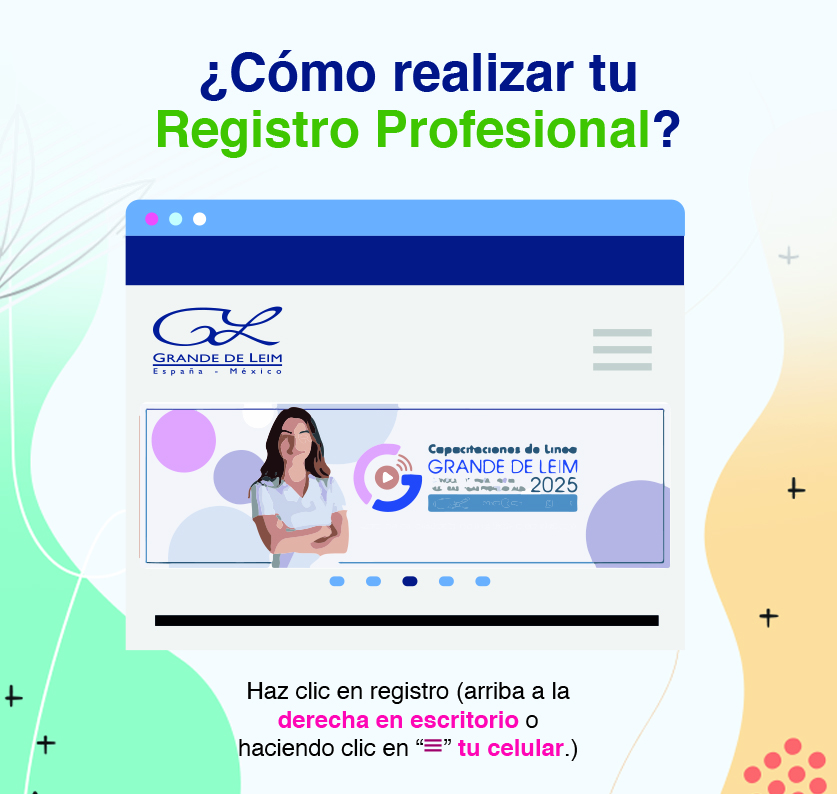 Haz clic en registro (arriba a la derecha en escritorio o haciendo clic en “≡” tu celular.)