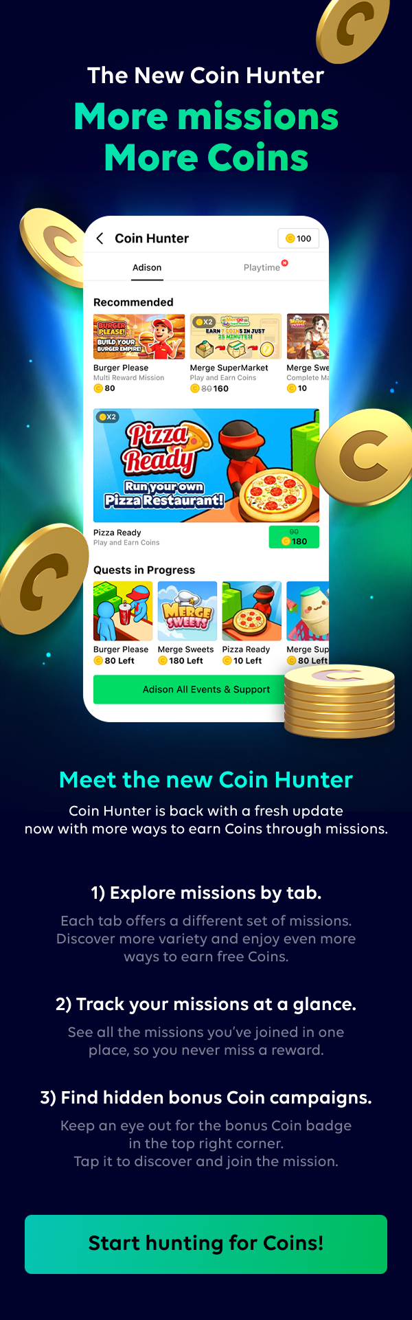 Coin Hunter renewal preview