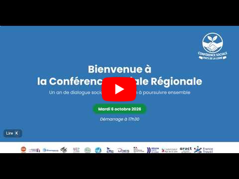 Replay de la restitution de la Conférence sociale régionale des Pays de la Loire