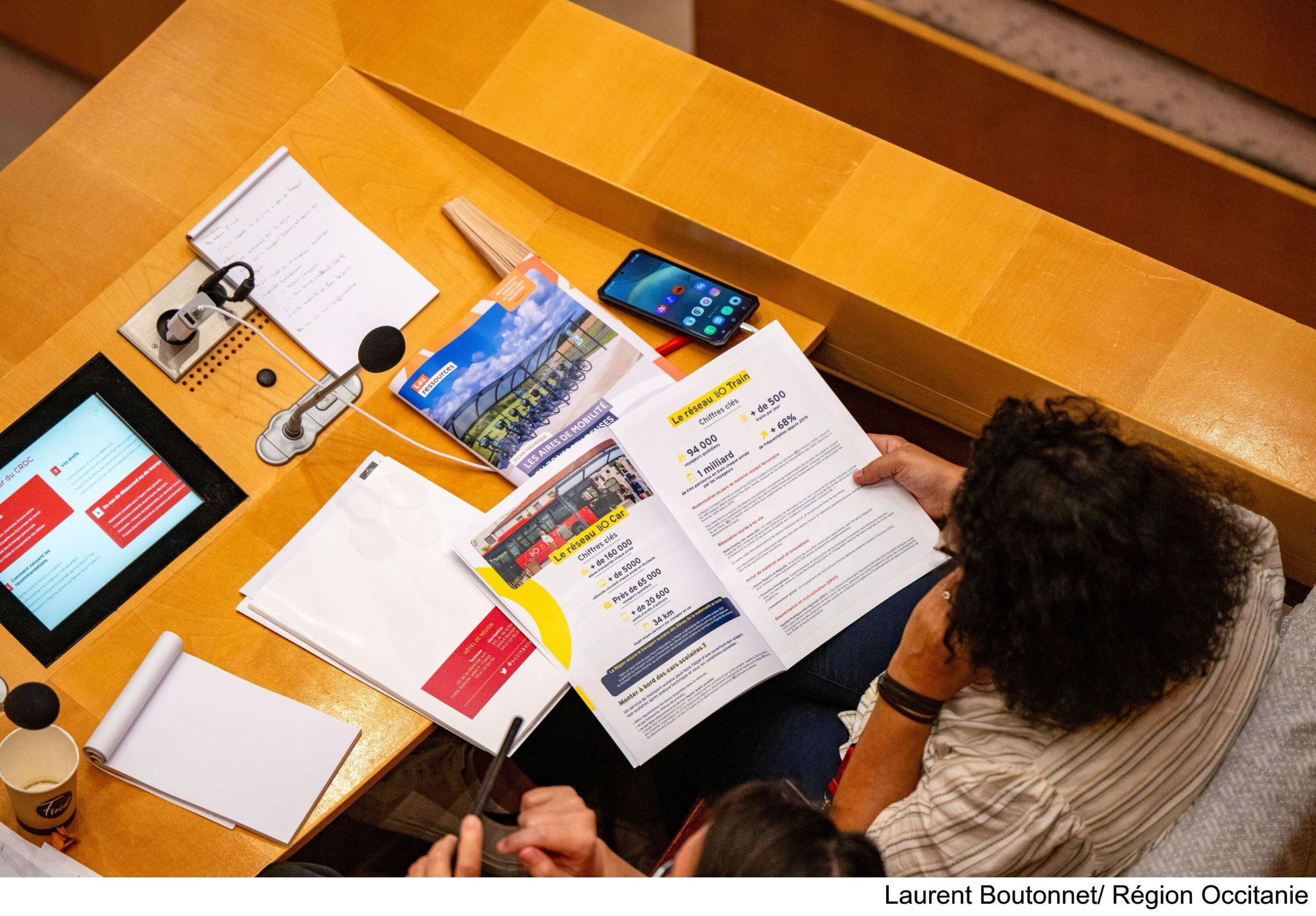 L’hémicycle de la Région Occitanie pendant une session du Comité régional du dialogue citoyen