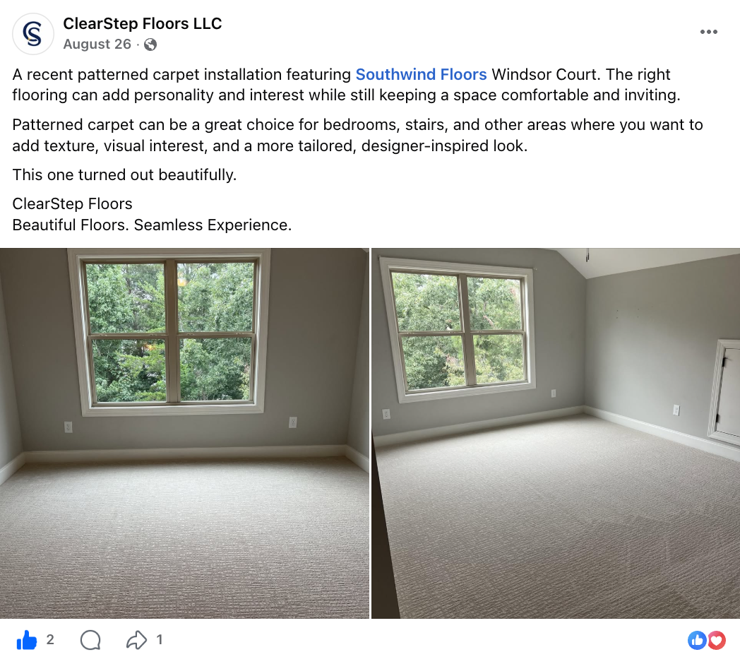 Clear Step Floors, LLC social post