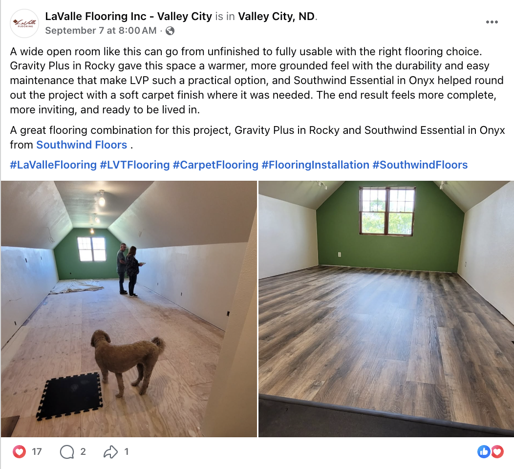 LaValle Flooring, Inc. social post