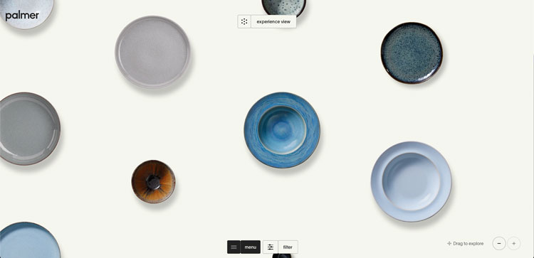 Palmer Dinnerware website preview