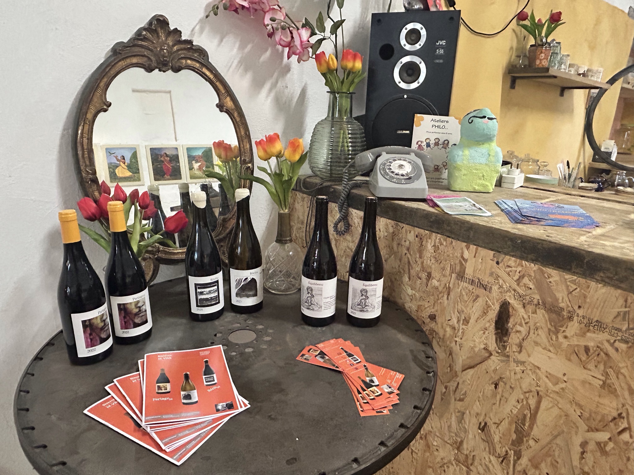 bouteilles de grands vins sebastien-m artisan
