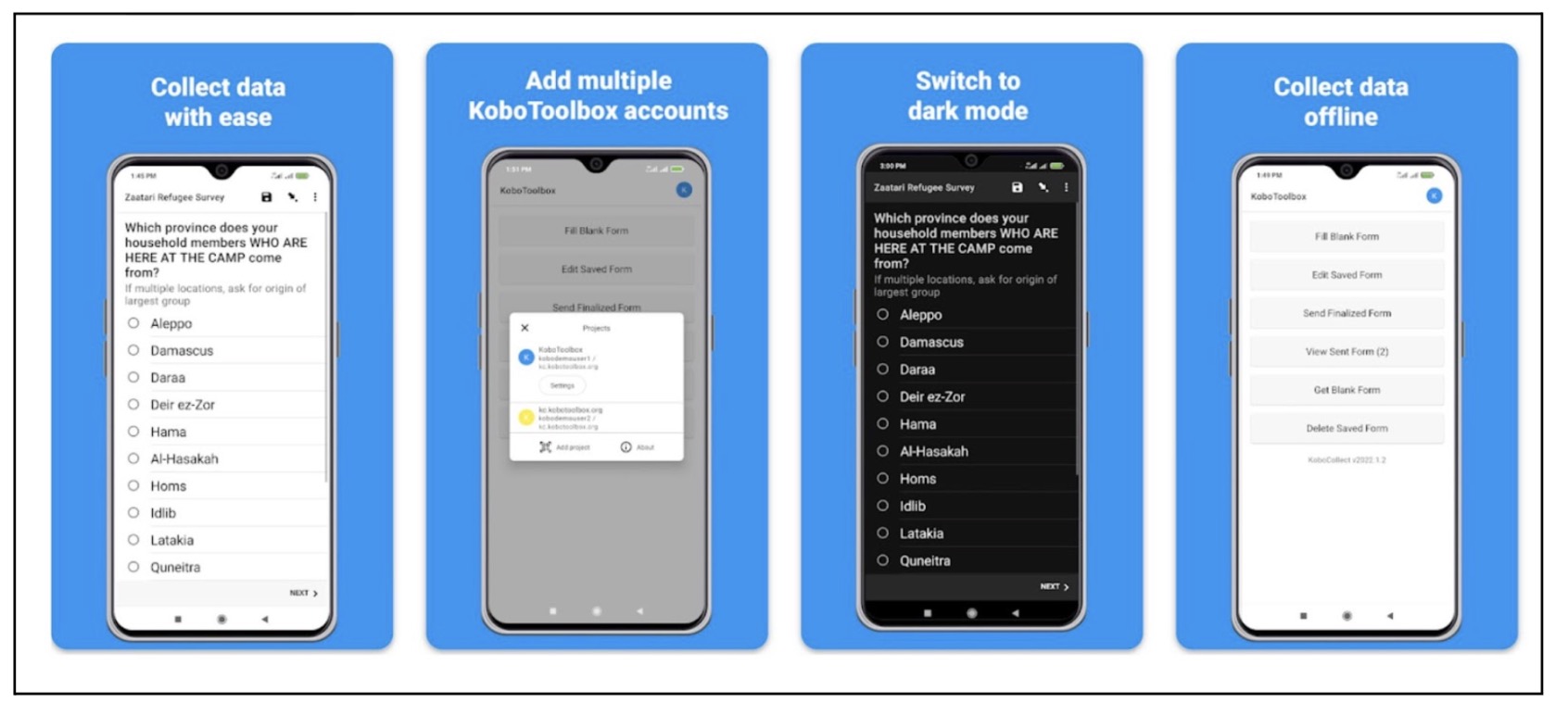 Tela 3 — Kobo Collect no celular