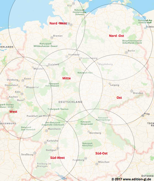 Deutschland in 7 Kreisen