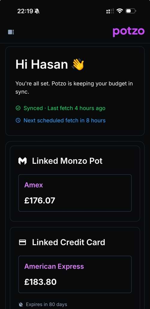 New dashboard UI
