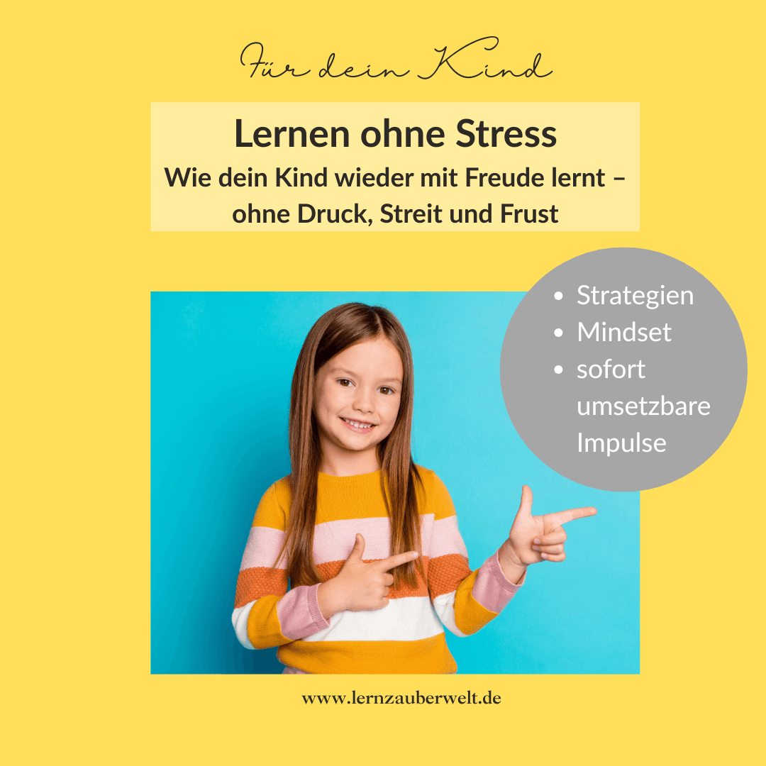 Titelbild des E-Book "Lernen ohne Stress" Wie dein Kind wieder mit Freude lernt-ohne Druck, Streit und Frust