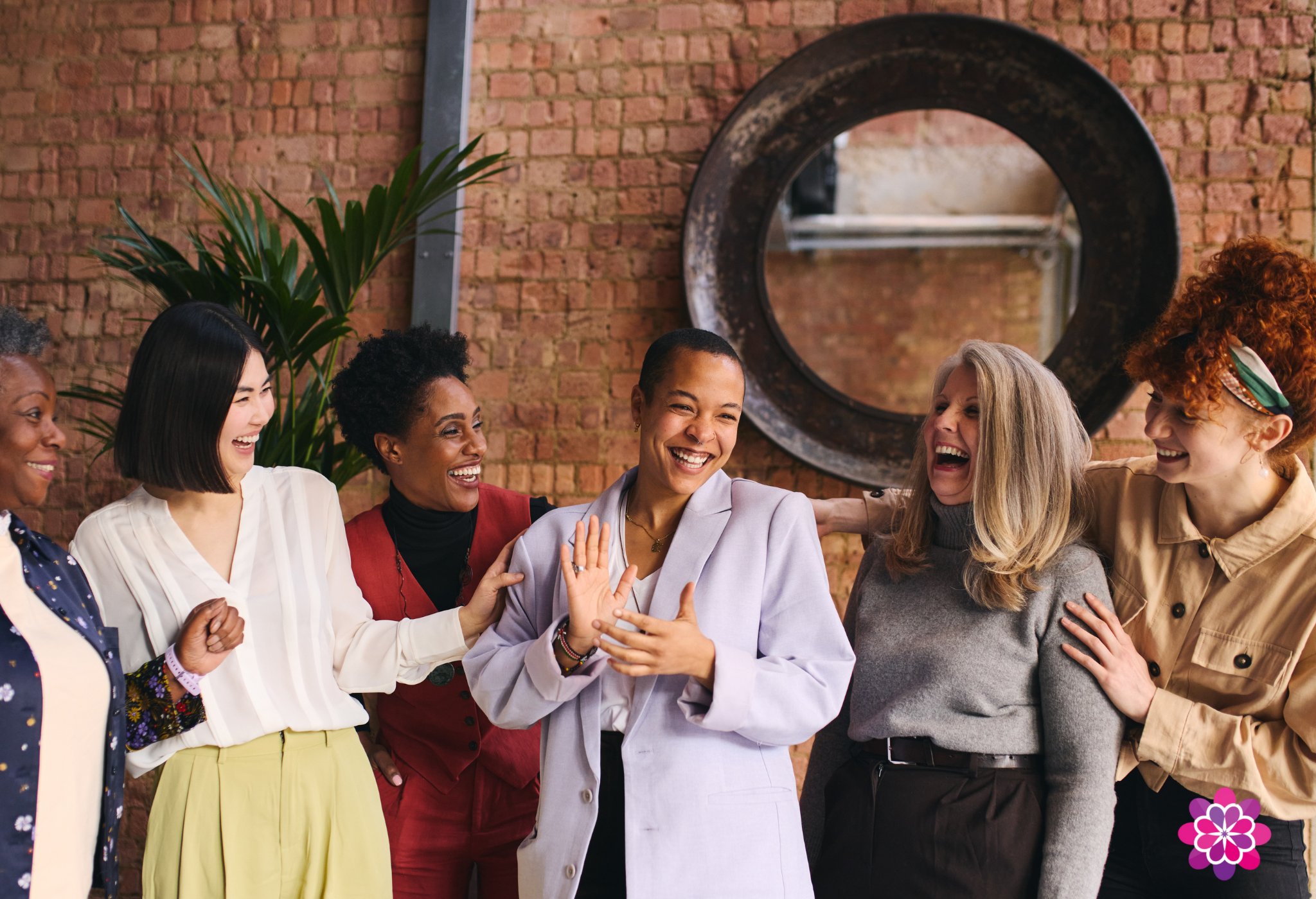 Women connecting and networking