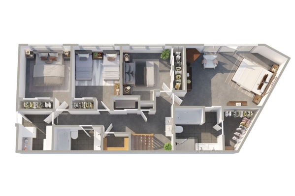 Three-dimensional floor-plan example from the newsletter