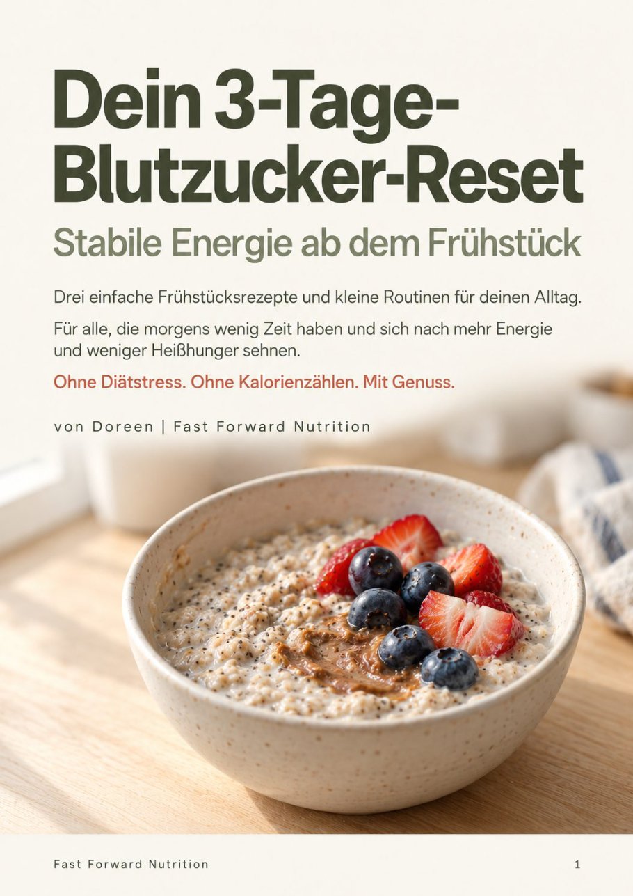 Cover des Freebies Dein 3-Tage-Blutzucker-Reset