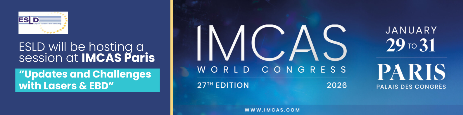 ESLD at IMCAS Paris 2026 