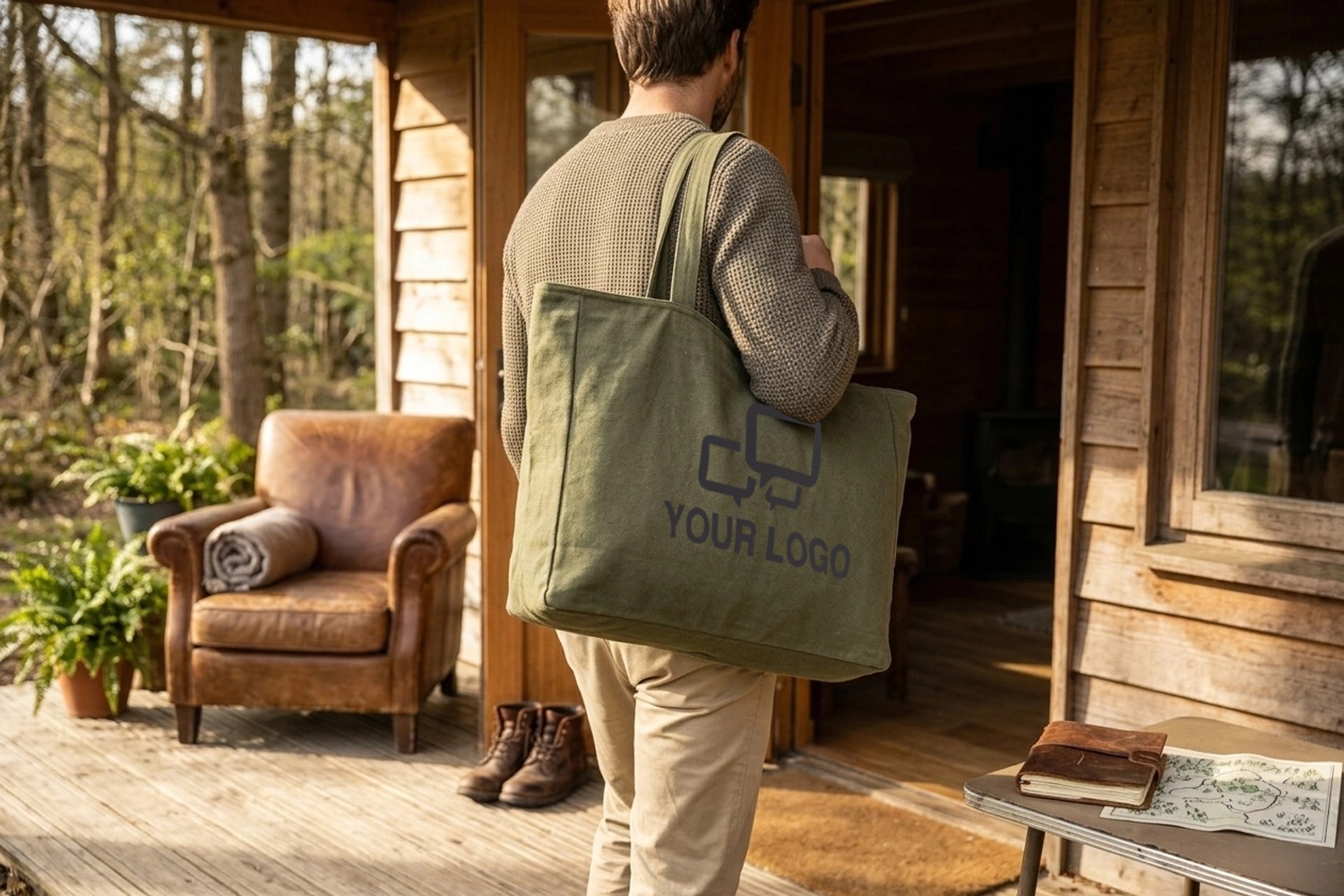 Trace Weekender Tragetasche aus recyceltem Material, navy