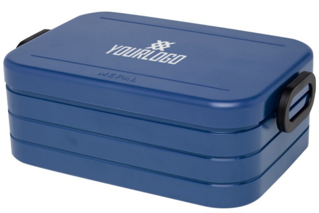 Mepal Take-a-Break Lunchbox Midi, charcoal, mit Logodruck