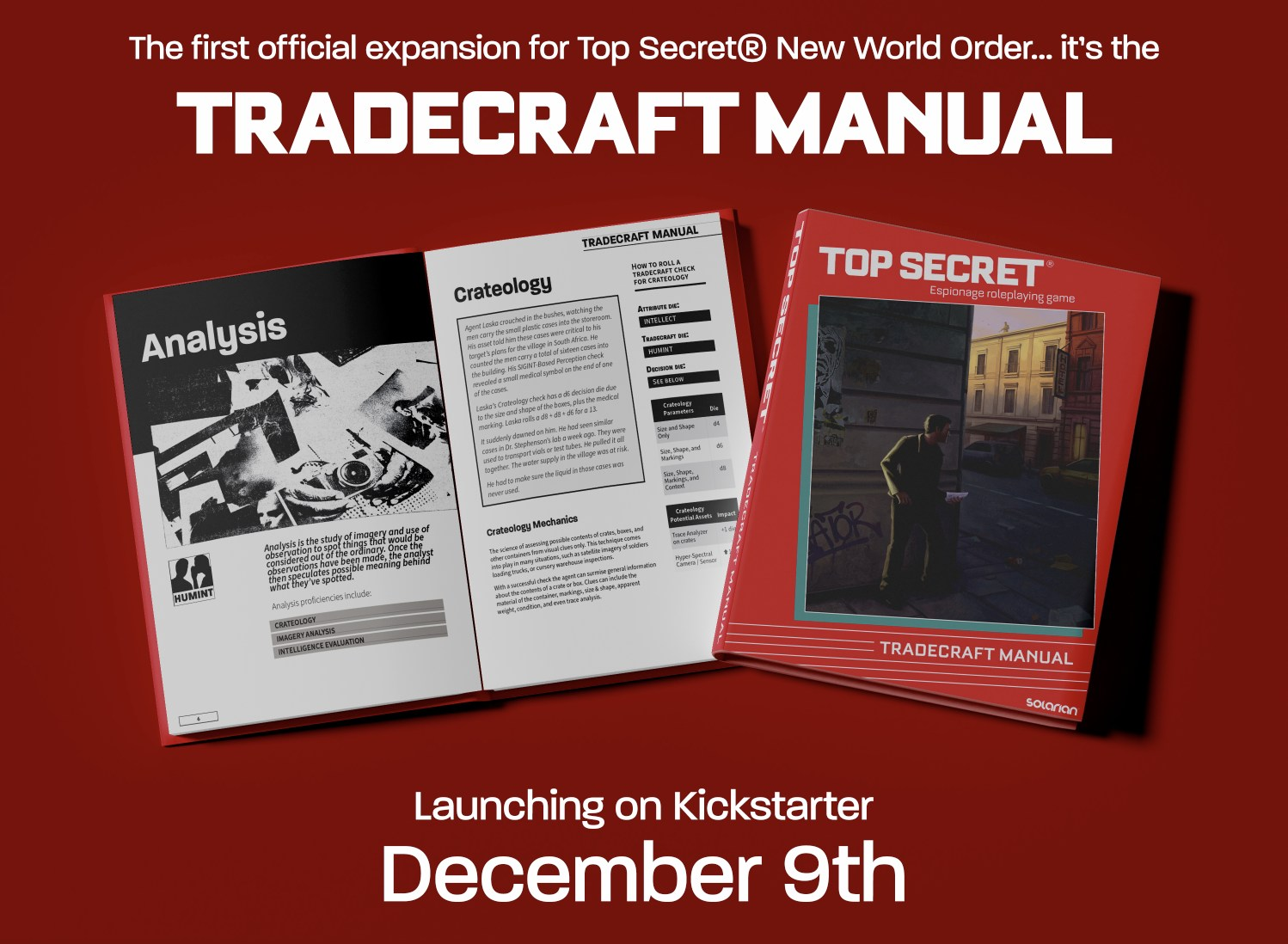 Top Secret© Tradecraft Manual Launching on Kickstarter December 9th
